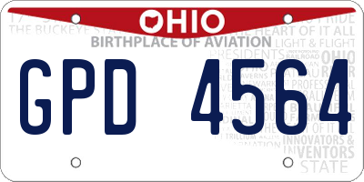 OH license plate GPD4564
