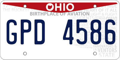 OH license plate GPD4586