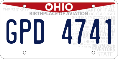 OH license plate GPD4741
