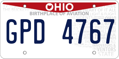 OH license plate GPD4767