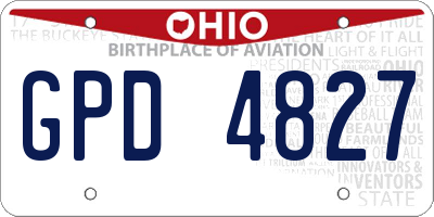OH license plate GPD4827