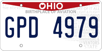 OH license plate GPD4979