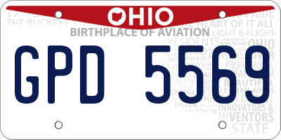 OH license plate GPD5569