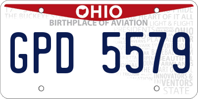 OH license plate GPD5579