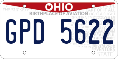 OH license plate GPD5622