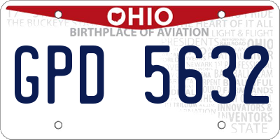 OH license plate GPD5632
