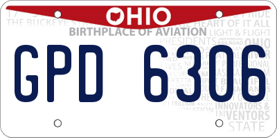 OH license plate GPD6306
