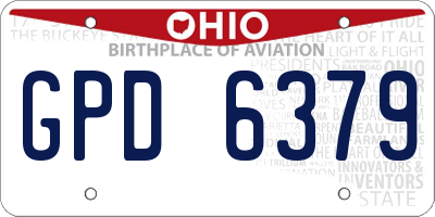 OH license plate GPD6379