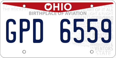 OH license plate GPD6559