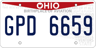 OH license plate GPD6659