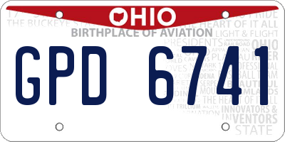 OH license plate GPD6741