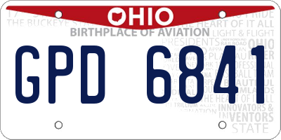 OH license plate GPD6841