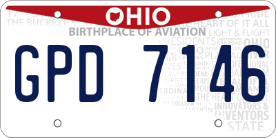 OH license plate GPD7146