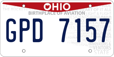 OH license plate GPD7157