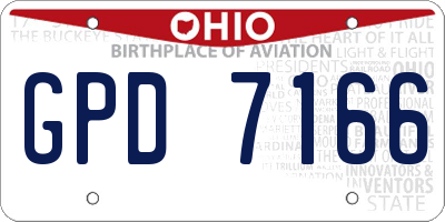 OH license plate GPD7166