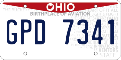 OH license plate GPD7341