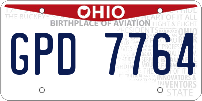 OH license plate GPD7764