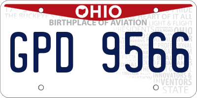 OH license plate GPD9566