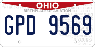 OH license plate GPD9569