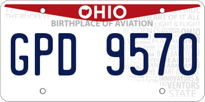 OH license plate GPD9570
