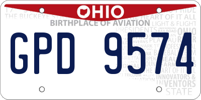 OH license plate GPD9574