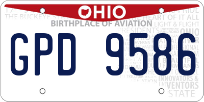 OH license plate GPD9586