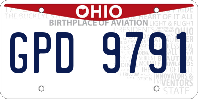 OH license plate GPD9791