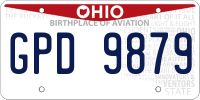 OH license plate GPD9879