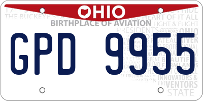 OH license plate GPD9955