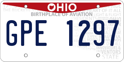 OH license plate GPE1297