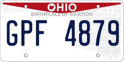 OH license plate GPF4879