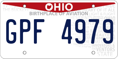 OH license plate GPF4979