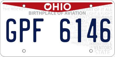 OH license plate GPF6146