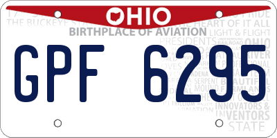 OH license plate GPF6295