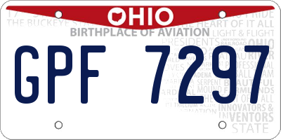 OH license plate GPF7297