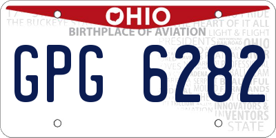 OH license plate GPG6282