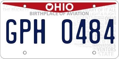 OH license plate GPH0484