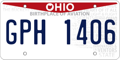 OH license plate GPH1406
