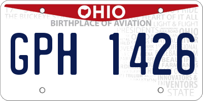 OH license plate GPH1426