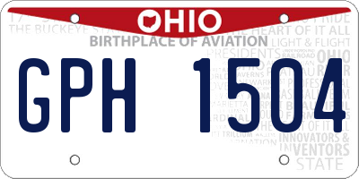 OH license plate GPH1504