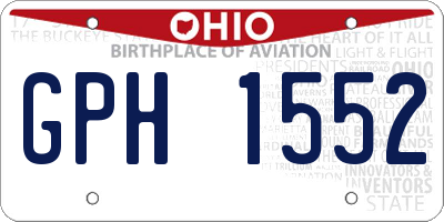 OH license plate GPH1552