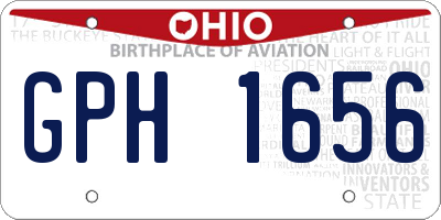 OH license plate GPH1656