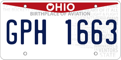 OH license plate GPH1663