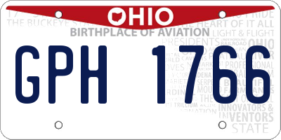 OH license plate GPH1766