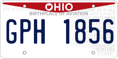 OH license plate GPH1856