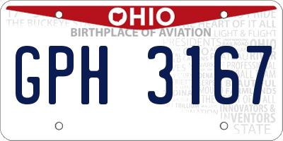OH license plate GPH3167