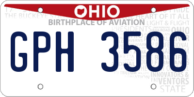 OH license plate GPH3586