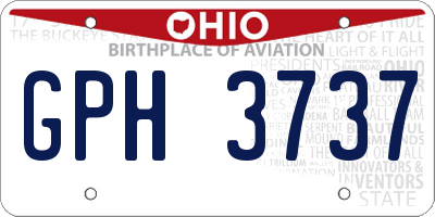 OH license plate GPH3737