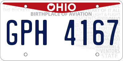 OH license plate GPH4167