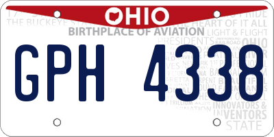 OH license plate GPH4338